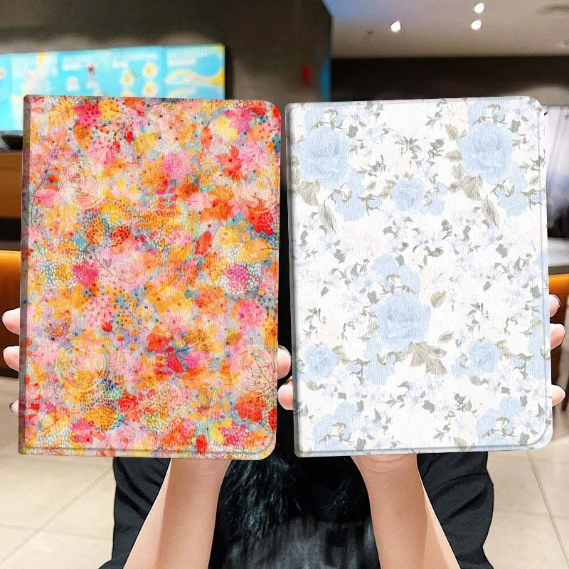 

Colorful Floral Pattern Design Tablet Case For Lenovo Xiaoxin Legion Pad Tab Pro GT Y700 Gen4 2 11 P11 M10 K10 3rd Plus Gen Gift