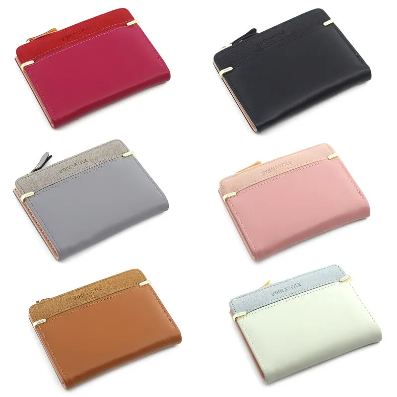 Fashion Simple Elegant Short Women Wallet Ladies Coin Purse for Woman Card Holder Small Wallet Female Mini Clutch for Girl