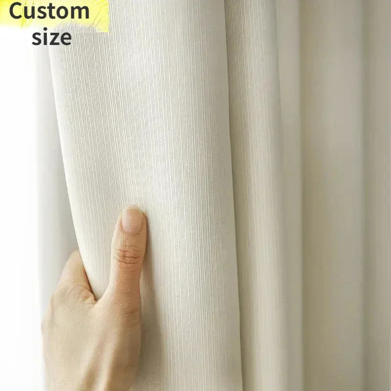 

Custom Size Modern Elegant Solid Color Window Treatment Curtains Thermal Insulated Blackout Curtain Drape for Living Room