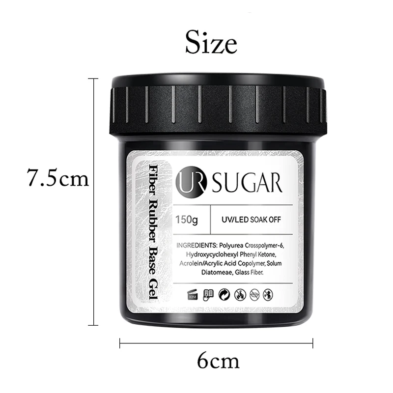 UR SUGAR 150g Functional Nail Gel Polish Semi Permanent Repair Fiber Rubber Base Nail Repair Gel Acrylic Nail Art Manicure