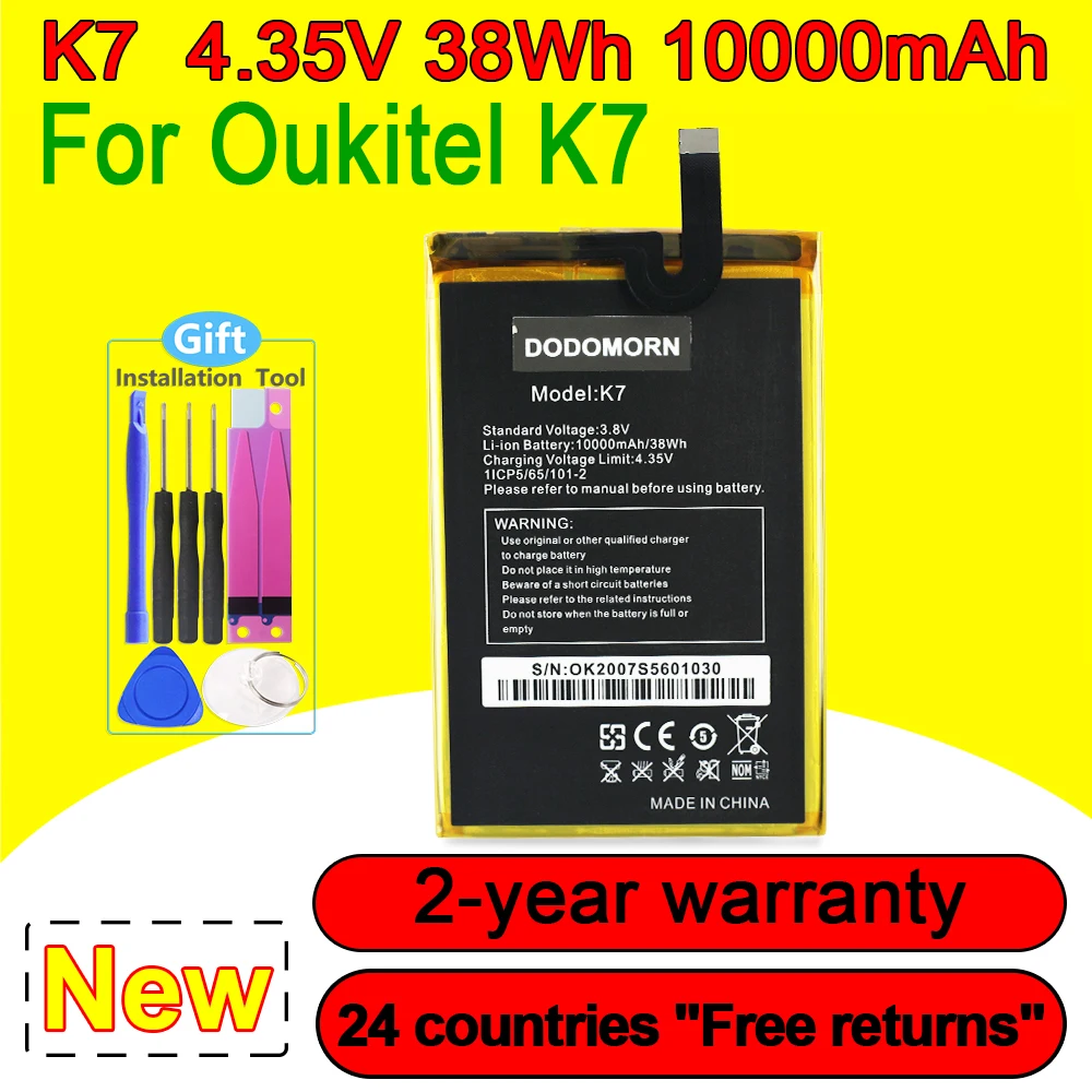 

100% NEW Battery 10000mAh For OUKITEL K7 Power K7Power In Stock Smart Phone Hihg Quality