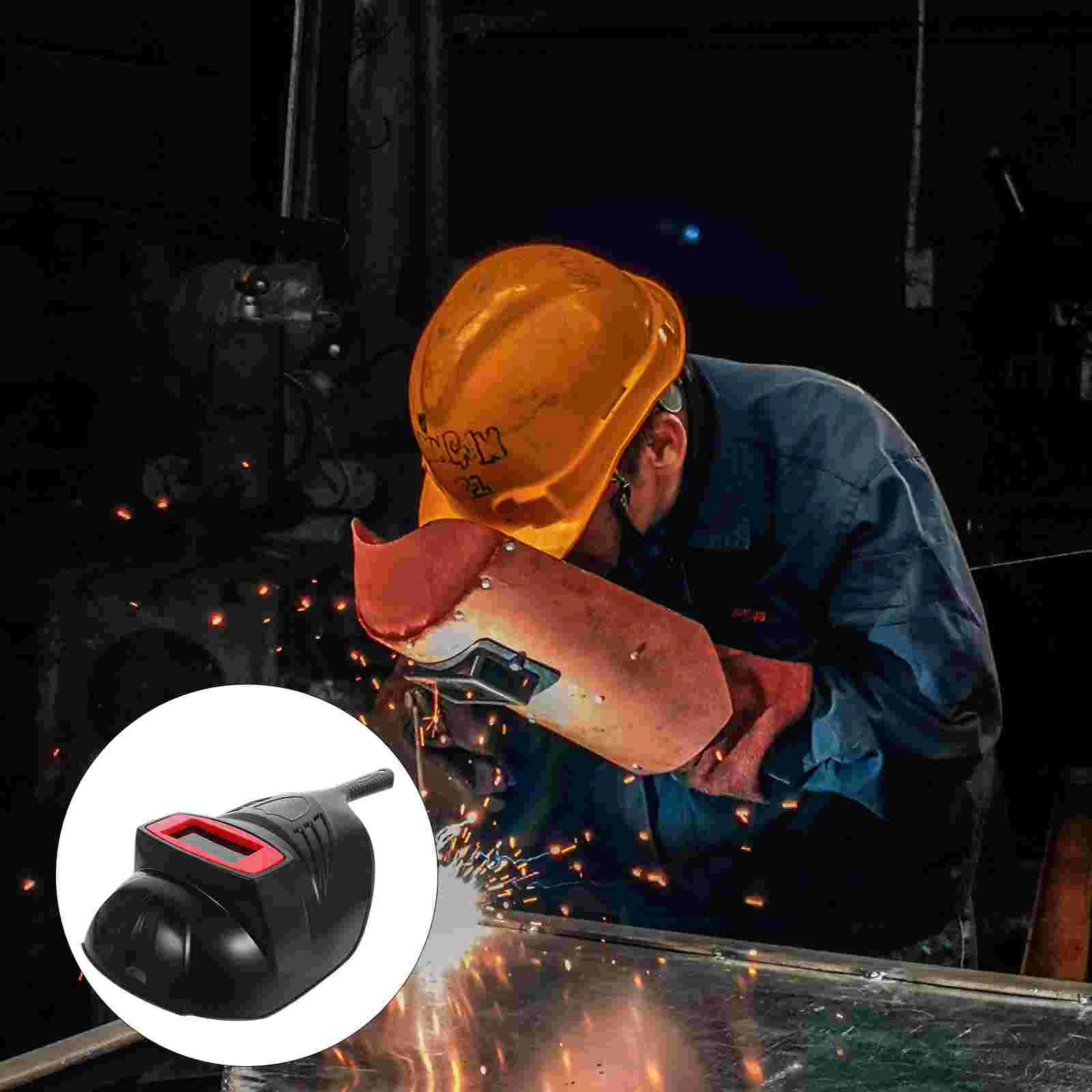 Welding Protective Mask Plastic Welder Face with Handle for Handheld Facial