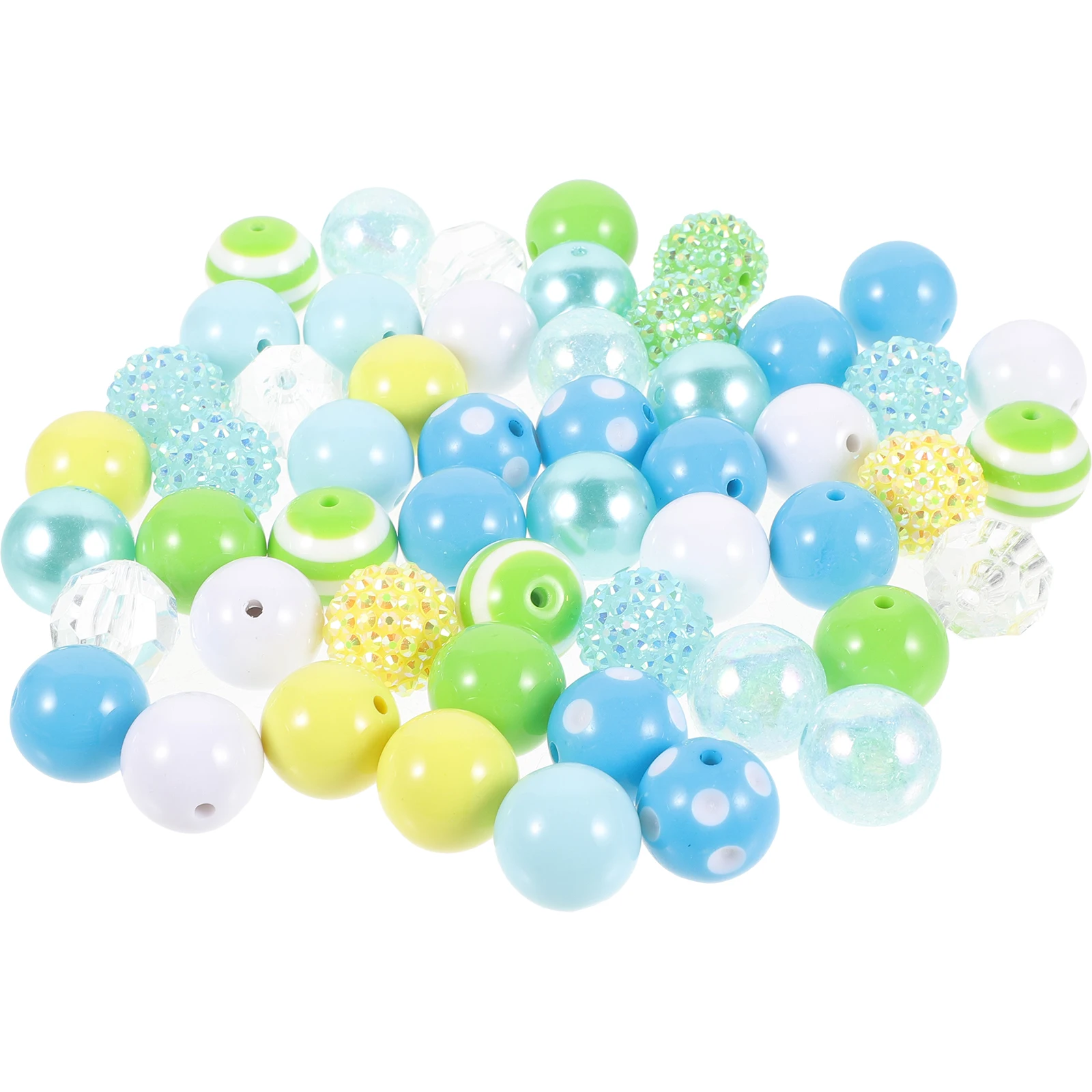 

50pcs For Pens Beadable Pen Accessories Acrylic Craft Diy Bracelet Making Supplies Bright Durable Lightweight Beads For Jewelry