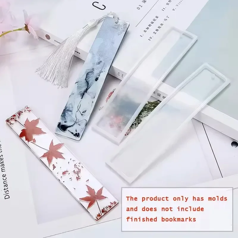 Rectangle Silicone Bookmark Resin Mold DIY Bookmark Mold Making Epoxy Resin Jewelry DIY Craft Silicone Transparent Mold
