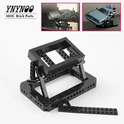 Blocs de Construction MOC Modèle Voiture de Retour vers le Futur, Ensemble de Briques de Support de Présentation de Machine 10300, Jouet de Bricolage et Cadeau à Faire Soi-Même, Nouveauté