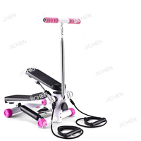 Indoor sports multi-function stepper household small hydraulic silent fitness equipment with tension handrails