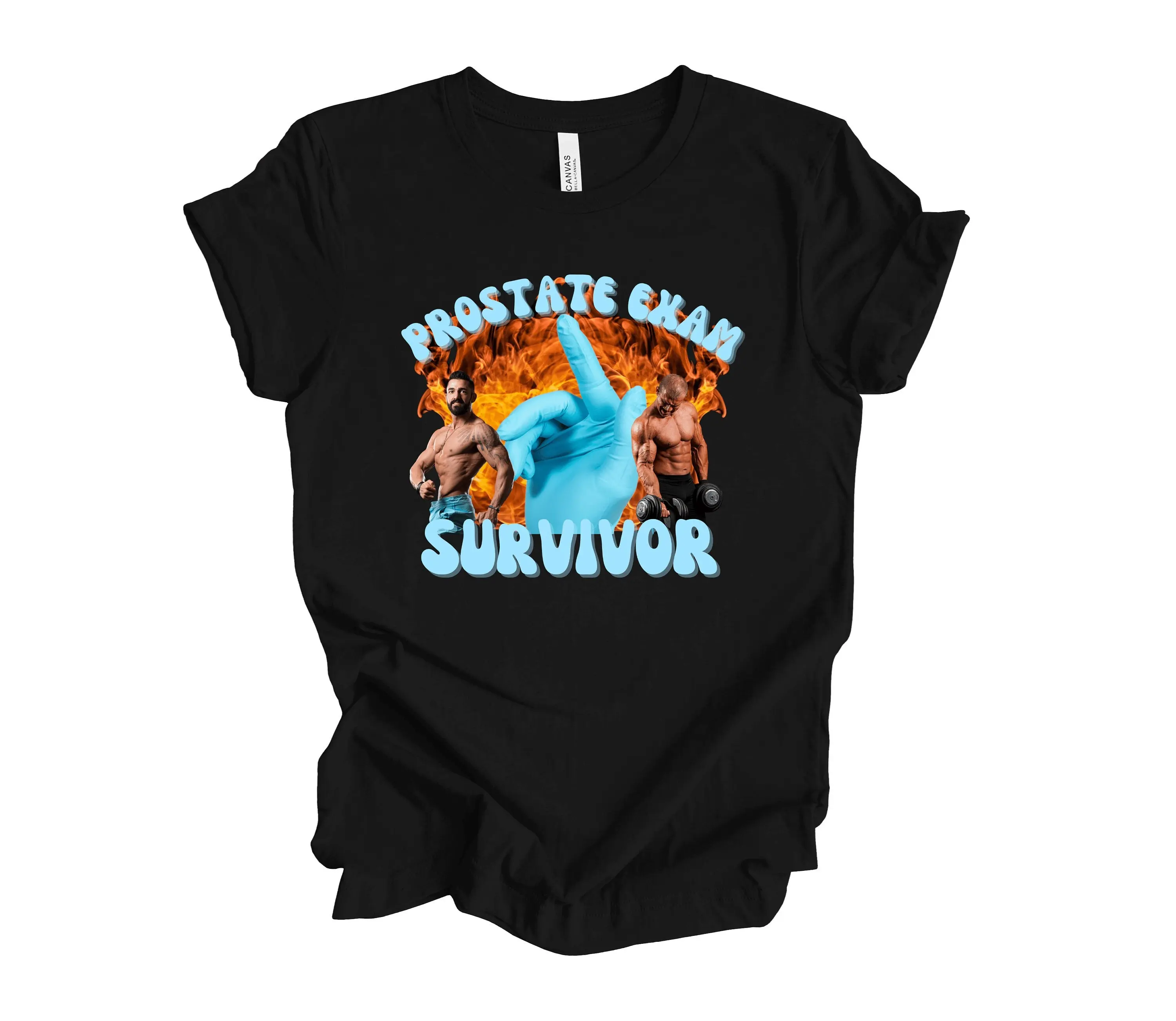 Prostate Exam Survivor T shirt Gag Men Cancer Funny Meme Prostatectomy Idea For Husband Mens