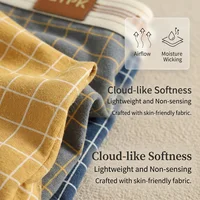 1/3PCS 95% Cotton Classtic Plaid Women's Lingerie Breathable Mesh Crotch Underwear Arrival Soft High Elastic Lingerie for Woman 6