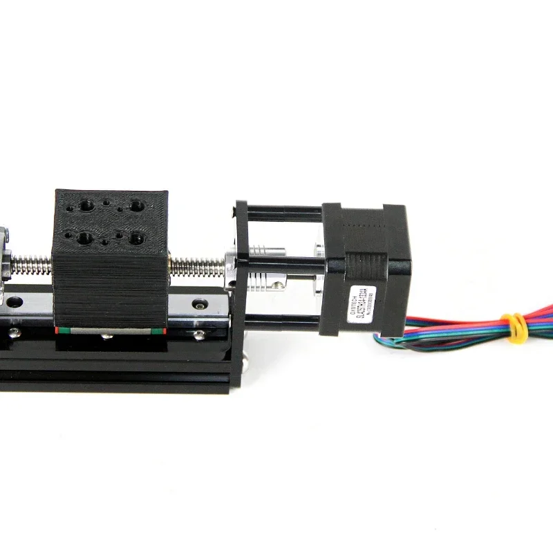 

Trapezoidal Screw Rod Sliding Table Z-Axis 42 Stepper Motor Linear Guideway Module Industrial Manipulator