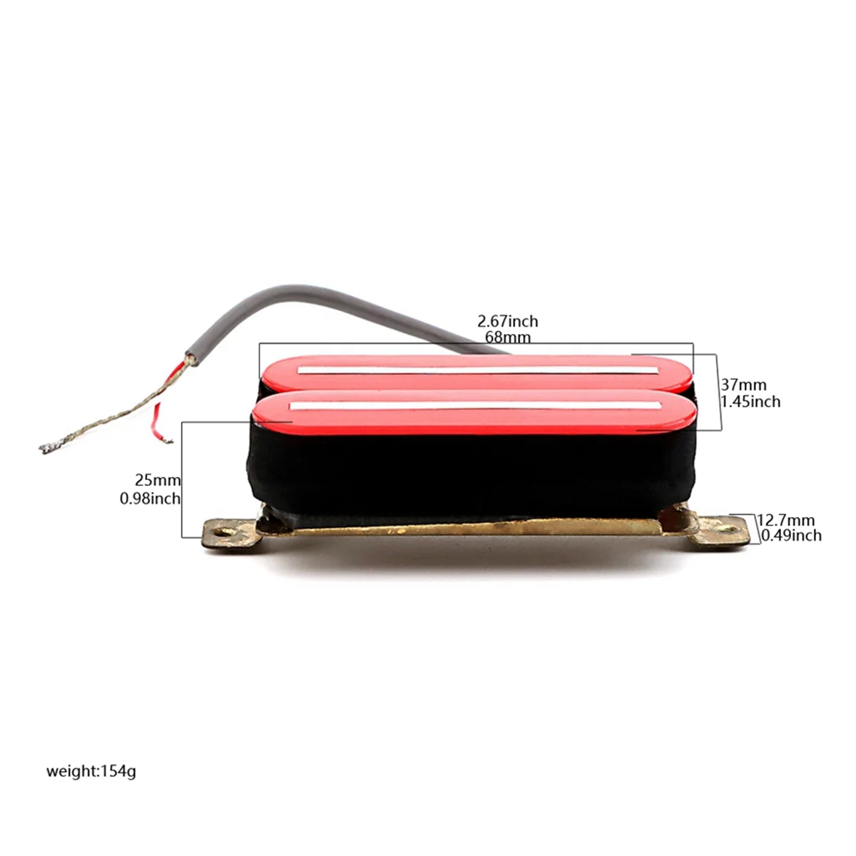 

Guitar Humbucker Pickup Guitar Humbucker Dual Coil Dual Rail Guitar Pickup for Electric Guitar