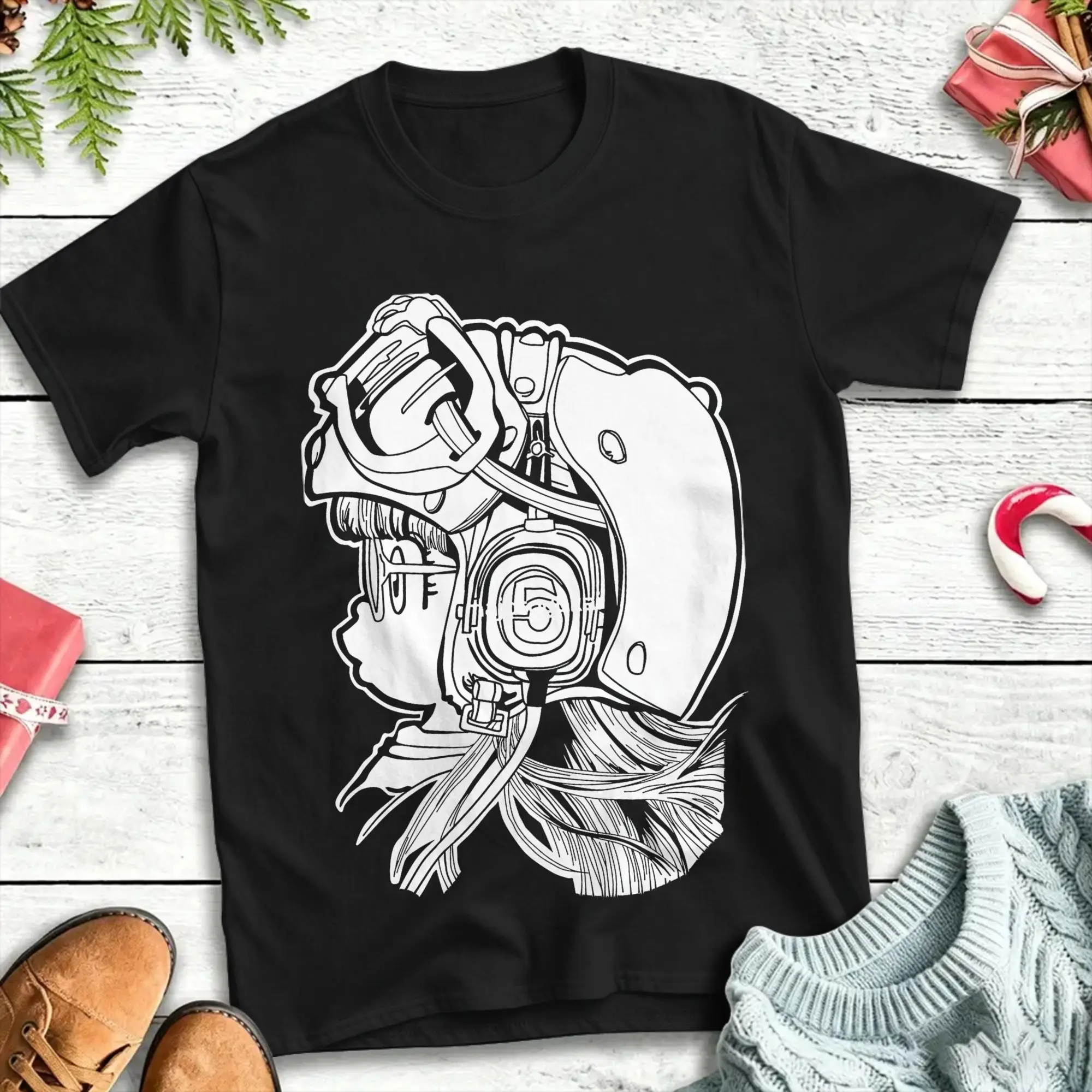 Fun Kawaii Arale Dr Slump Anime T-Shirt Men Women's Crew Neck Cotton T Shirt  Short Sleeve Tees Unique Clothing