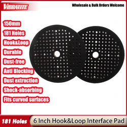 6 Inch Soft Sponge Interface Pad 181 Holes Cushion Buffer Backing Pads Hook and Loop Face Sanding Discs Abrasive Tools Accessory