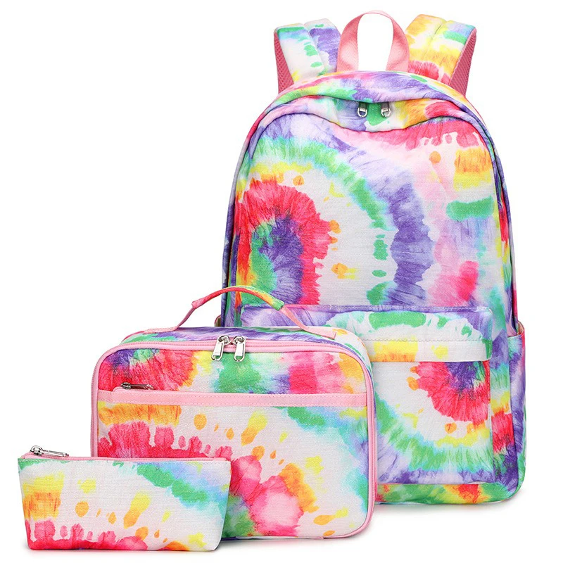 2024 New Cute School Backpack For Girls Cute Kids School Book Bags with Lunch Box Pencil Bag Casual Daypacks