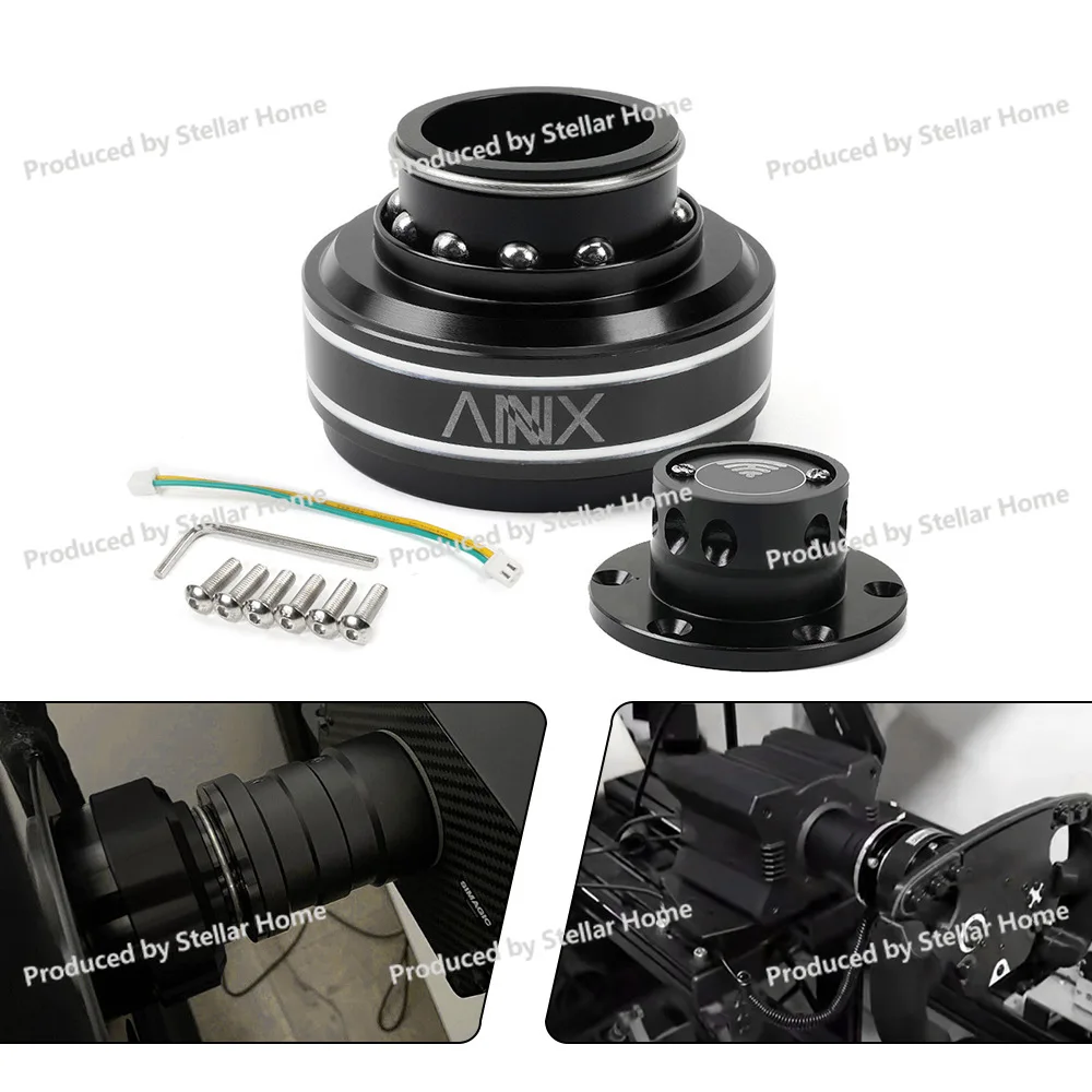 Car Modification Accessories Modification, Aluminum 70MM Steering Wheel Quick Remover, Suitable for Racing Game Emulator