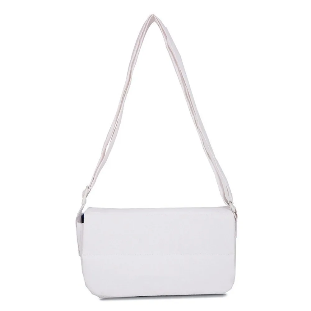 

Elegant Macaron Crossbody Bag Lightweight Simple Portable Small Phone Bag Solid Color Multifunctional Nylon Shoulder Bag Daily