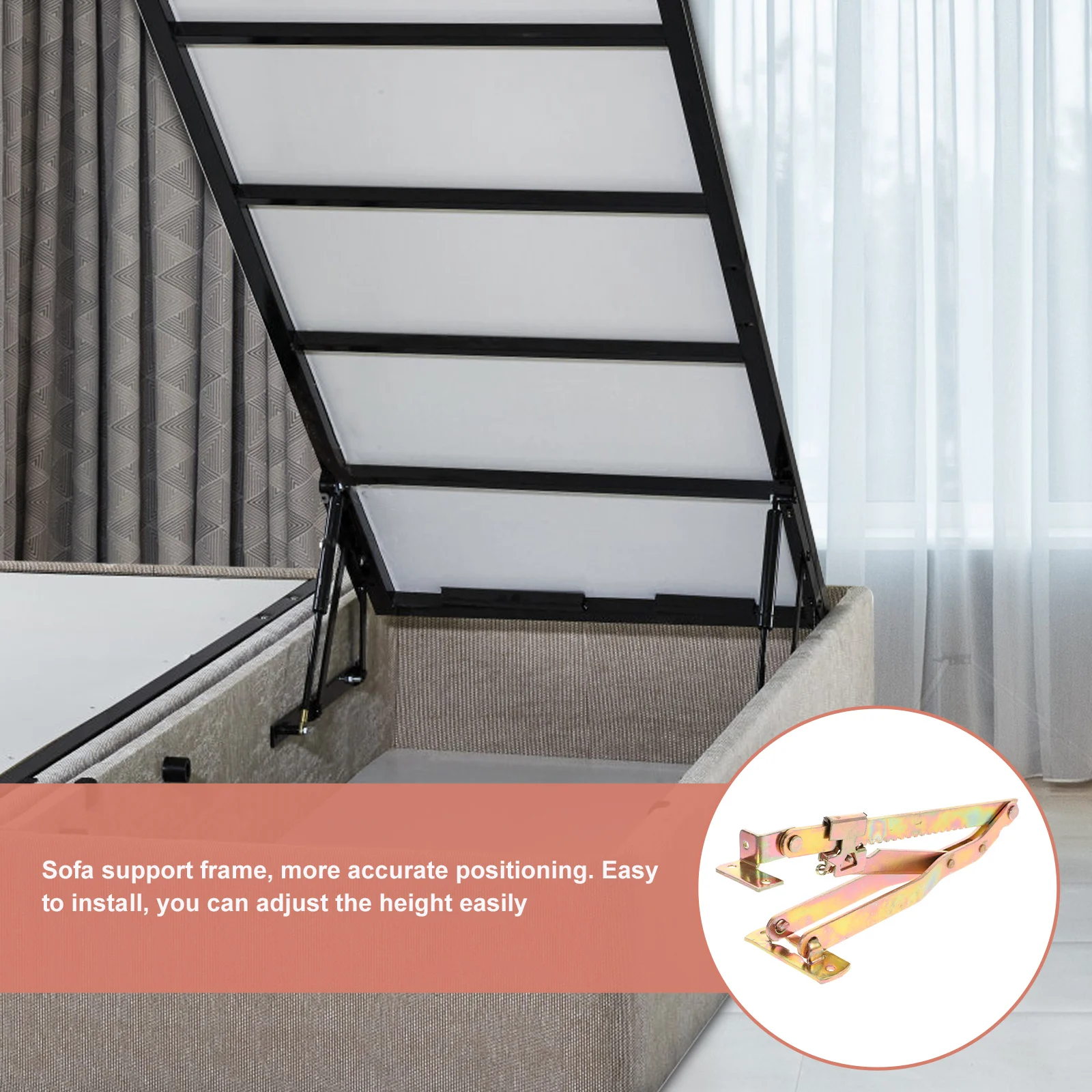 

Sofa Triangle Stand Lifters Adjustable Bracket Furniture Hinges Couch Hidden Doors Massage Table Lifter Garage Hardware Leaf