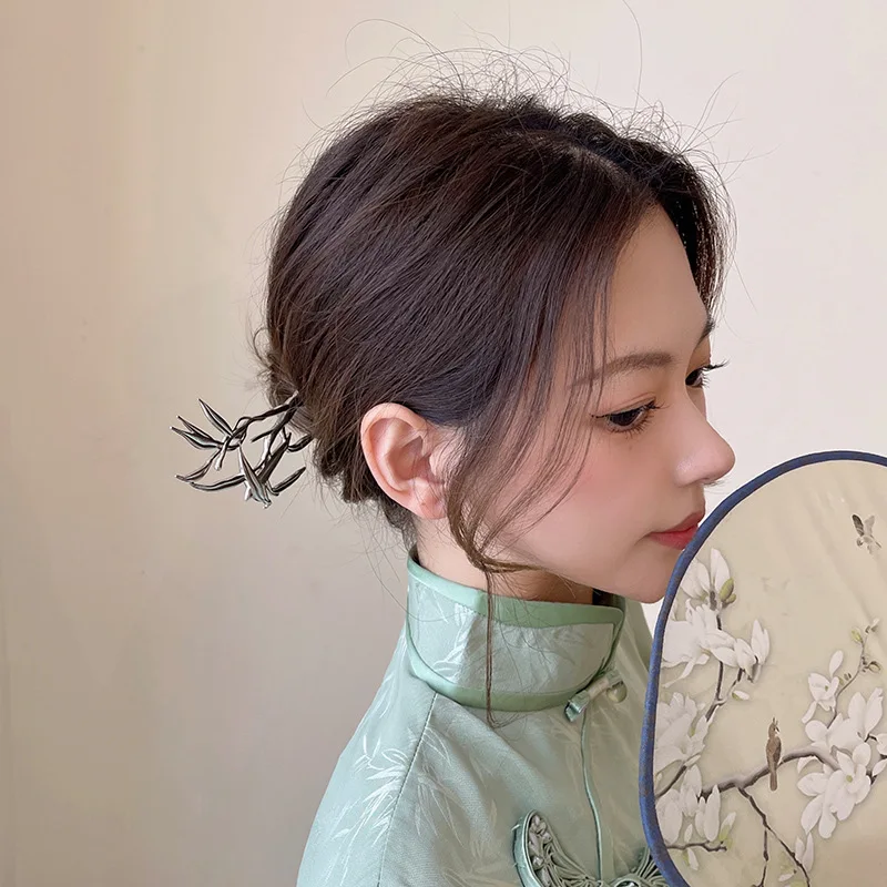 Épingle à cheveux de Style Simple et moderne pour femmes, avec plaque de Sensation avancée, accessoires Hanfu de Style ancien, 2025