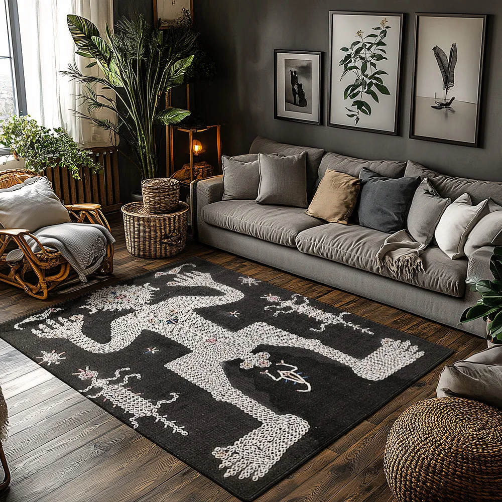 Unique Dragon Doormat Funny Novelty Floor Mat Entrance Rug Home Decor Welcome Mats Indoor Outdoor Entrance Carpet Gift Ideas