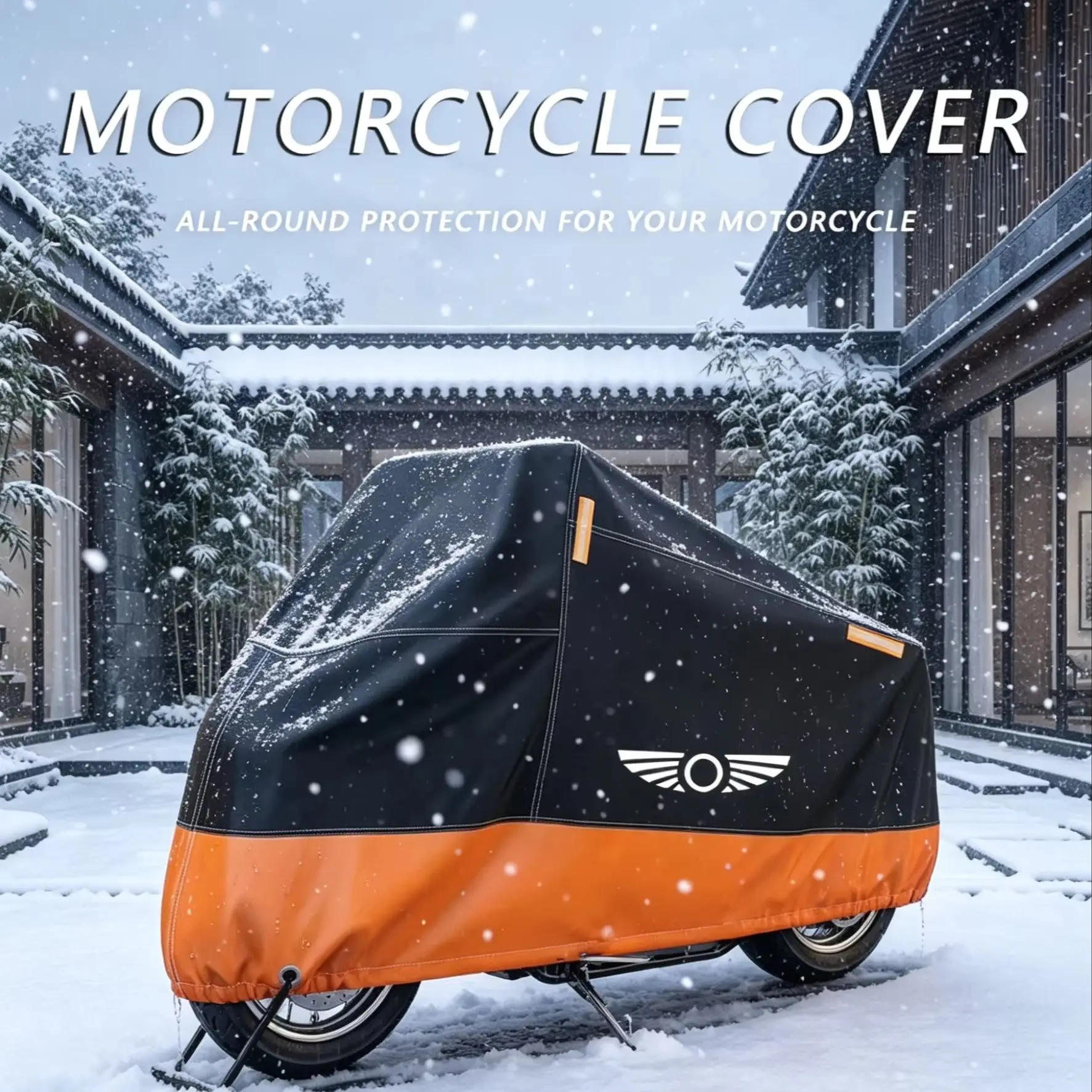 

All-Weather Cover for Jawa JD 750 Retro/Racing/Touring – Rainproof Waterproof Heavy Duty Polyester, UV & Snow Protection Outdoor