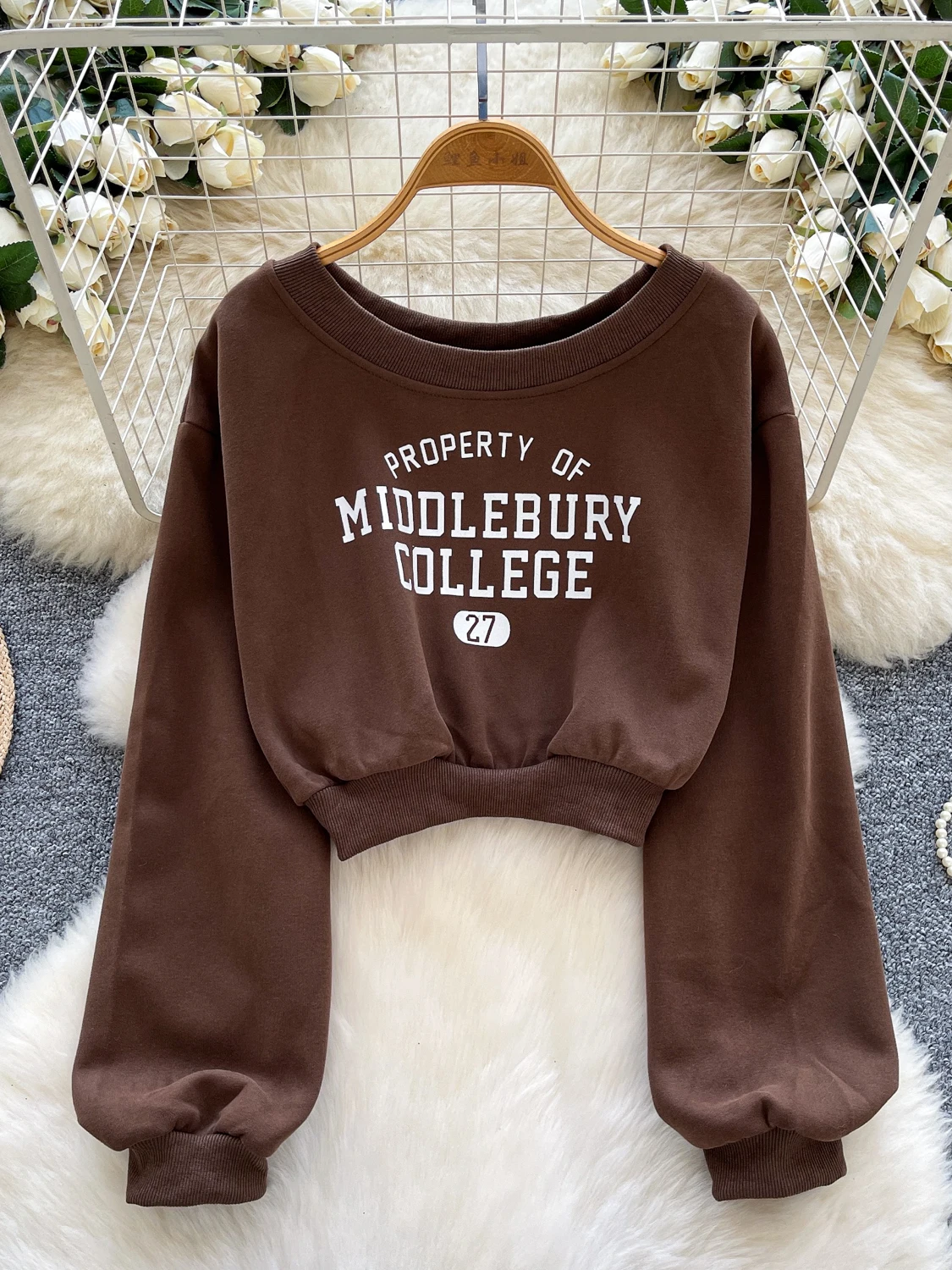 アメリカンデザイン ルーズ ロング スウェットシャツ レディース スパイシーガール カジュアル 多用途 オルトトップ 秋 2025 新作 ストリートウェア