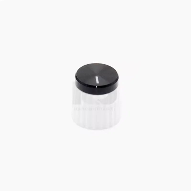 5 Stück 16x16mm Aluminium-Kunststoff-Set Zeiger / Zeigerloser Drehknopf für Marshall Gitarreneffektgerät Blumenförmiges Innenloch 6mm – Detail 8