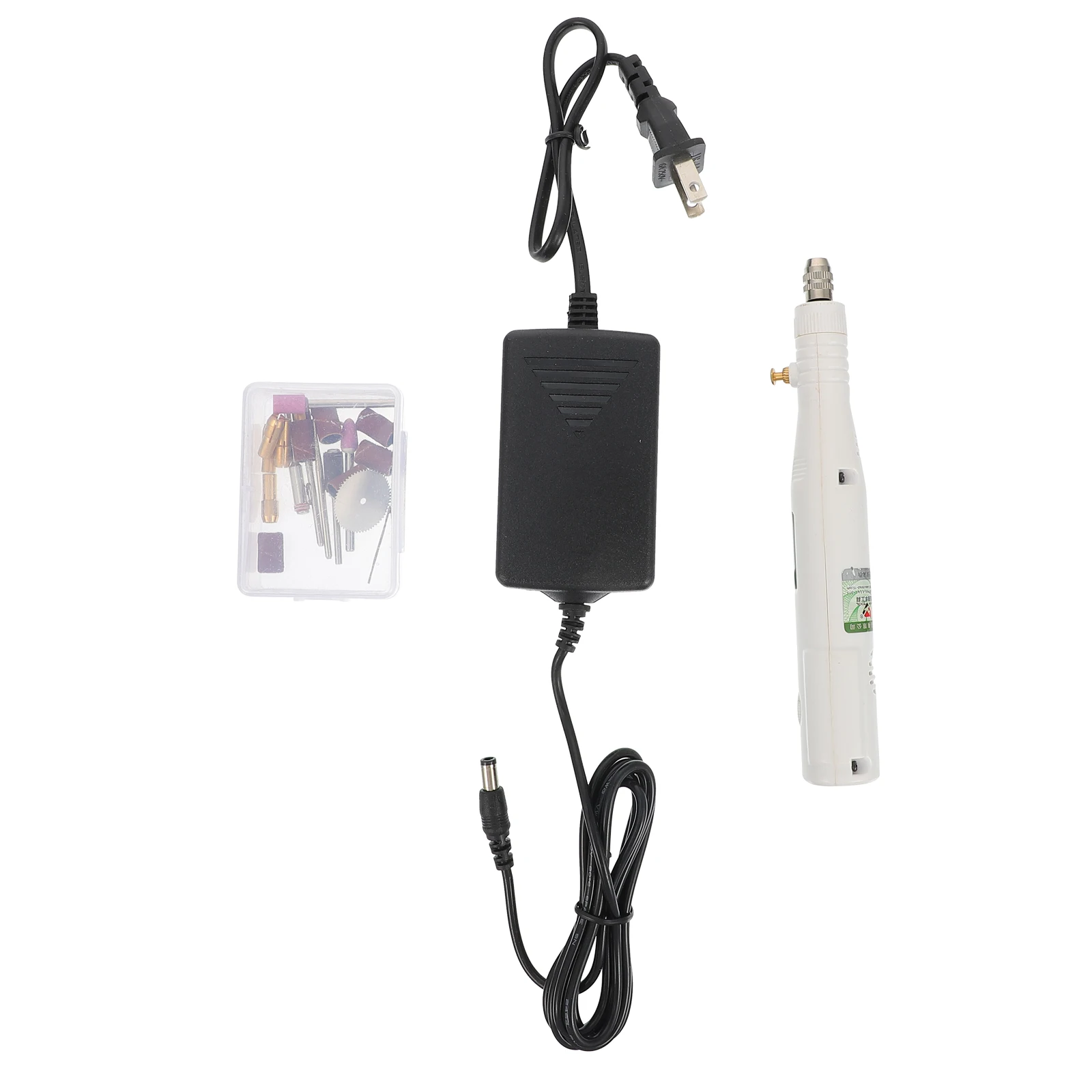 

1 set Mini Adjustable Speed Electric Grinder Handheld White Plastic Engraver for Jewelry DIY Crafting with Long Life for Metal