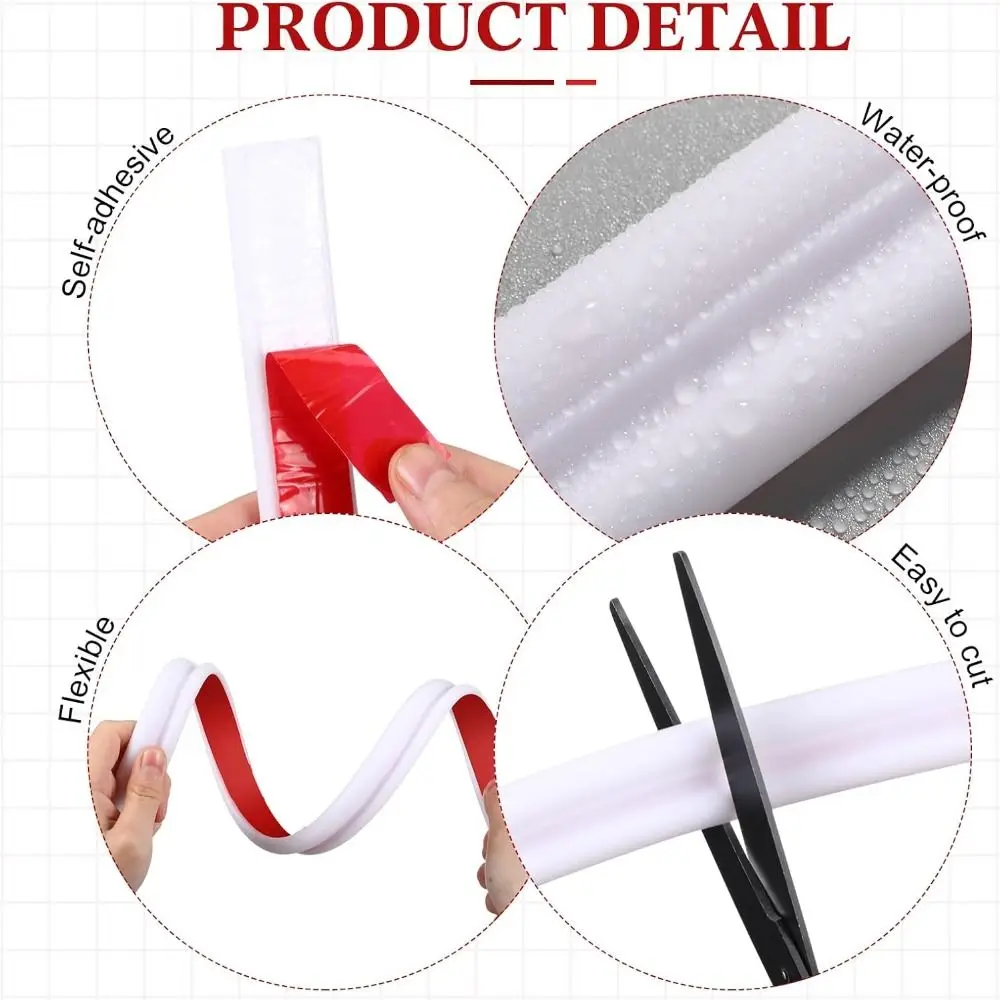 Professional Self-Adhesive Wall Decoration Molding Trim TPE 3D Chair Rail Panel Molding Universal Flexible Wall Protector Mirror