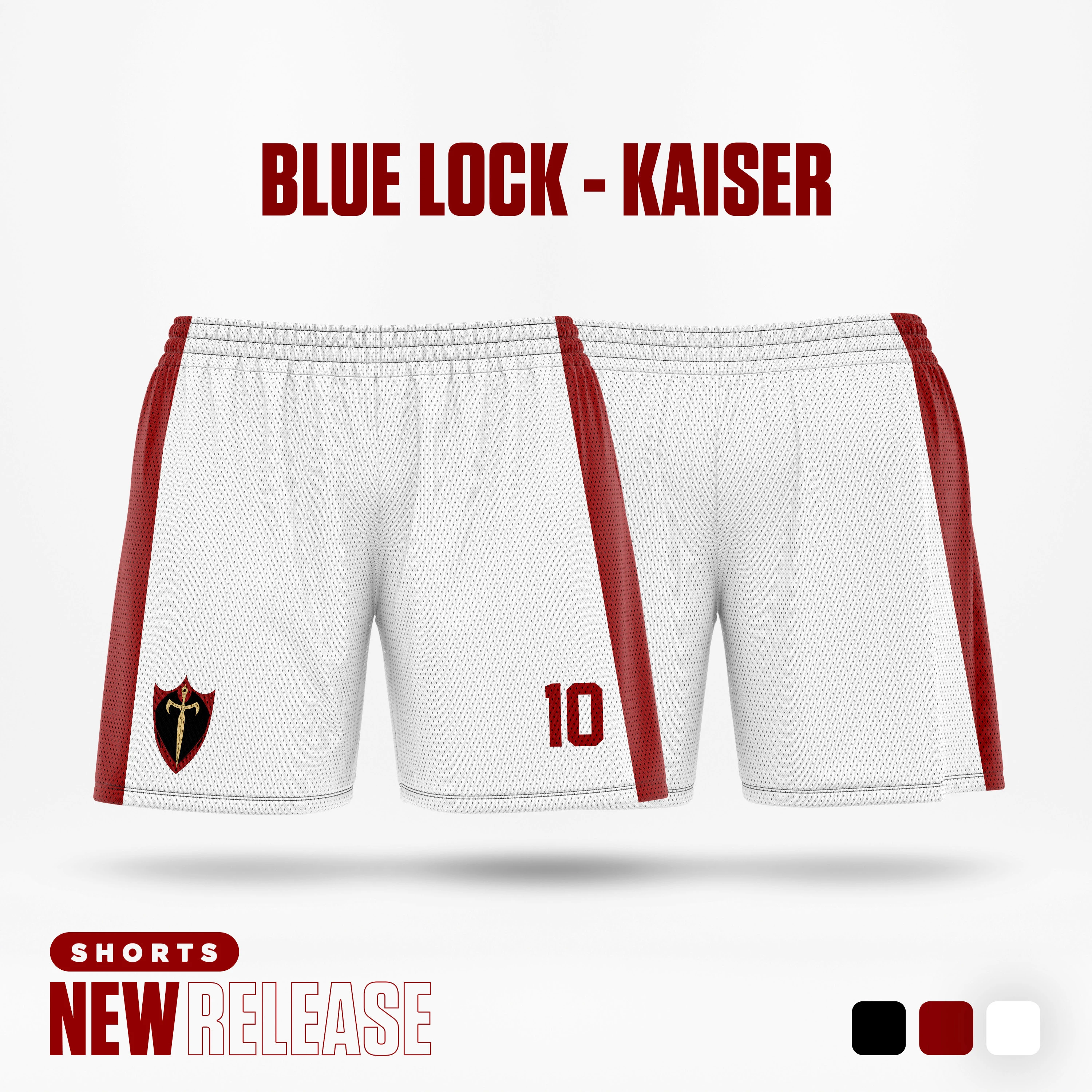 

2025 Blue Lock Bastard Munchen Мультфильм Аниме Джерси Мужские шорты Футбол Красный Кайзер Исаги Косплей Короткие штаны Спортивная детская нижняя часть