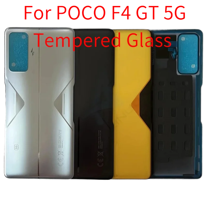 Tylna obudowa baterii z hartowanego szkła do POCO F4 GT 5G, części zamienne do telefonu