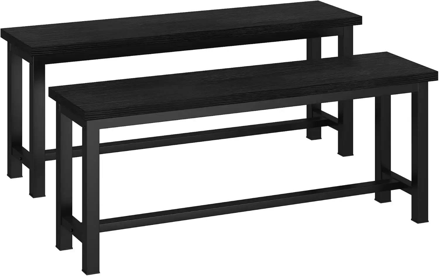 Dining Benches,39 Inch Table Benches,Pair of 2 Benches for Dining Room,Kitchen,Entryway, Bedroom, Industrial Small Bench Kitchen