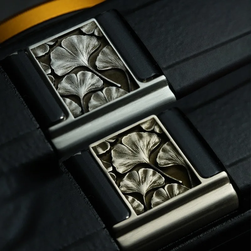 Copertura Per Slitta Calda Per Fotocamera In Ottone/Rame Bianco Con Rilievo Foglia Di Ginkgo Per Ricoh GR1 GR2 GR3 GR3X Hdf