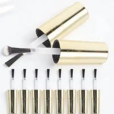 10Pcs Nail Polish Bottle Cap Replacement Brush Durable Material Portable Easy Carry Good for Nail Shops Salons Beauty