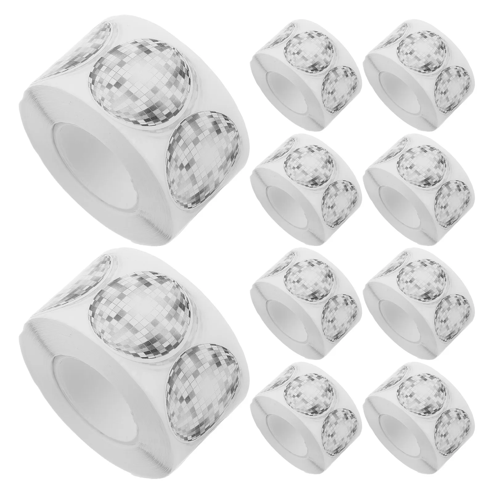 

Набор из 10 рулонов наклеек «Диско-шары» в стиле ретро 80-х для декора вечеринок, этикетки для запечатывания конвертов, бутылок, ноутбуков, телефонов, рукоделия, сувениров