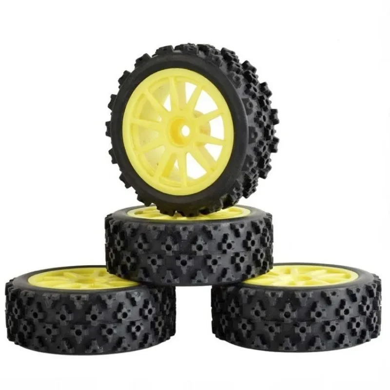 RC Model car 1/10 flat running road racing tire TT01 strong grip and wear-resistant 70MM nylon hub