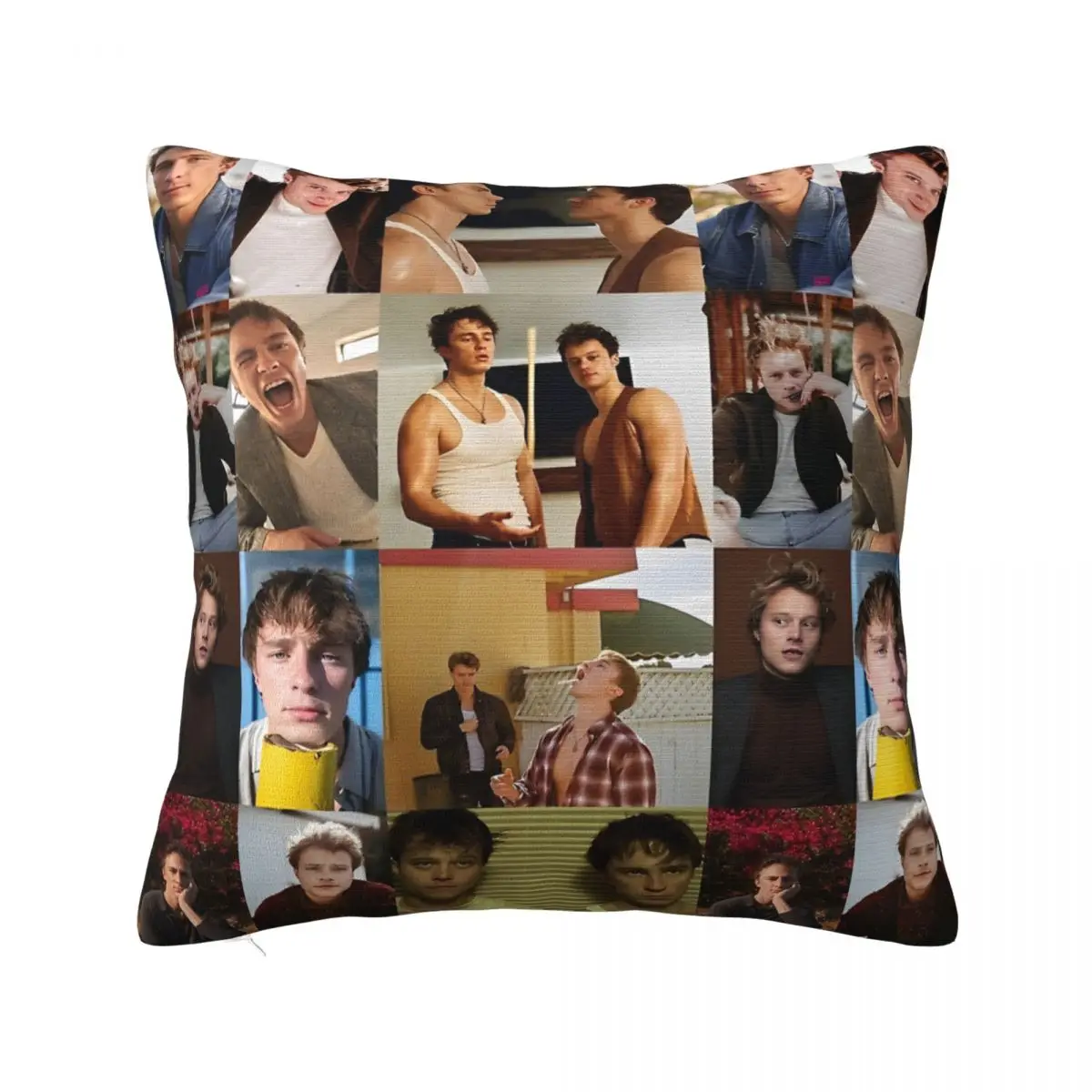 Drew Starkey And Rudy Pankow Square Pillow Cases Cushion Cover Awesome Zipper Decor Pillowcase for Sofa 45*45cm