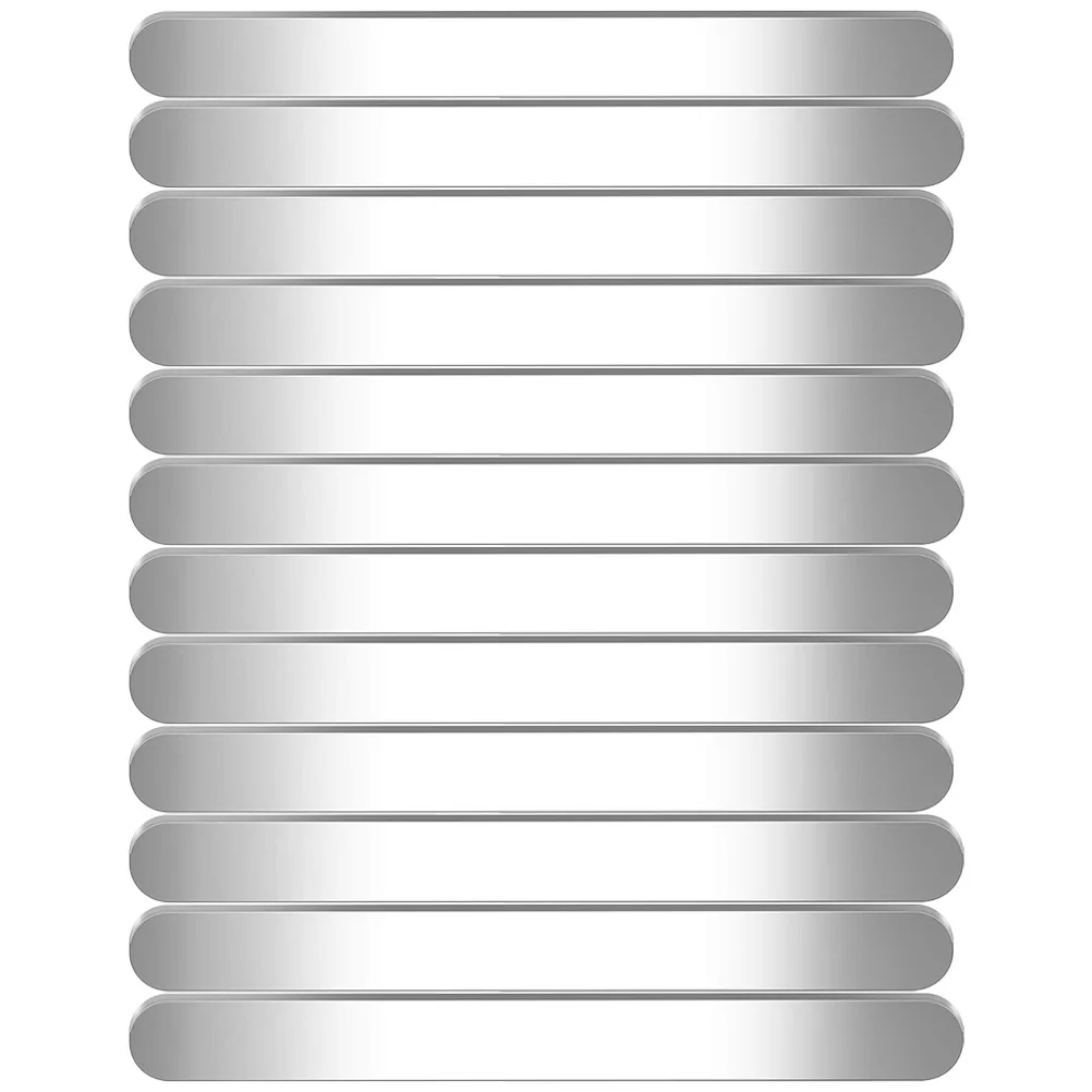 

12pcs Stainless Steel Bracelet Blanks Diy Stamp Engraving Open Bangle Strips Anti-Rust Carving Jewelry Making Blank Wristband