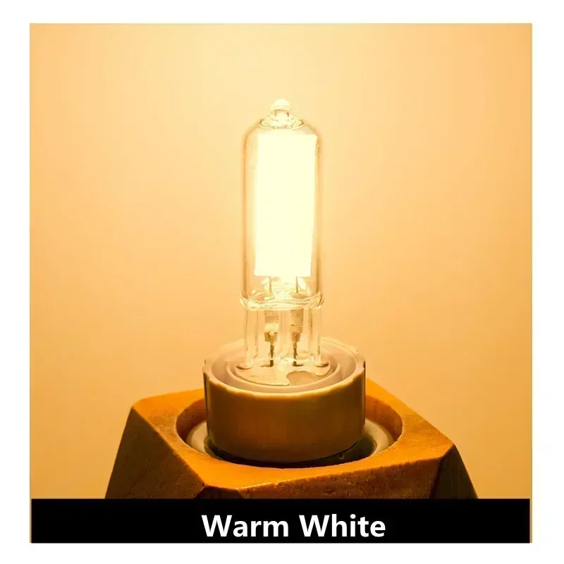 antenso LED-Glühbirne G4 G9 Glas-Cob-Lampe 6 W 9 W AC 220 V warm-kaltweiße Kerzenlichter ersetzen 30 W 60 W Halogen für Kronleuchter-Scheinwerfer 4