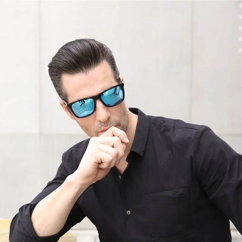 polarization sunglasses Unisex Square Vintage Glasses Famous Brand Sunglases Polarization Sunglasses retro Feminino Women Men