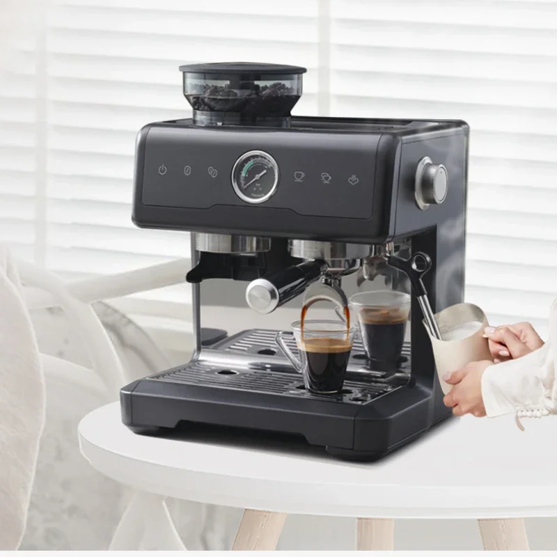 Coffee machine Small household grinding integrated semi-automatic coffee machine Espresso retro