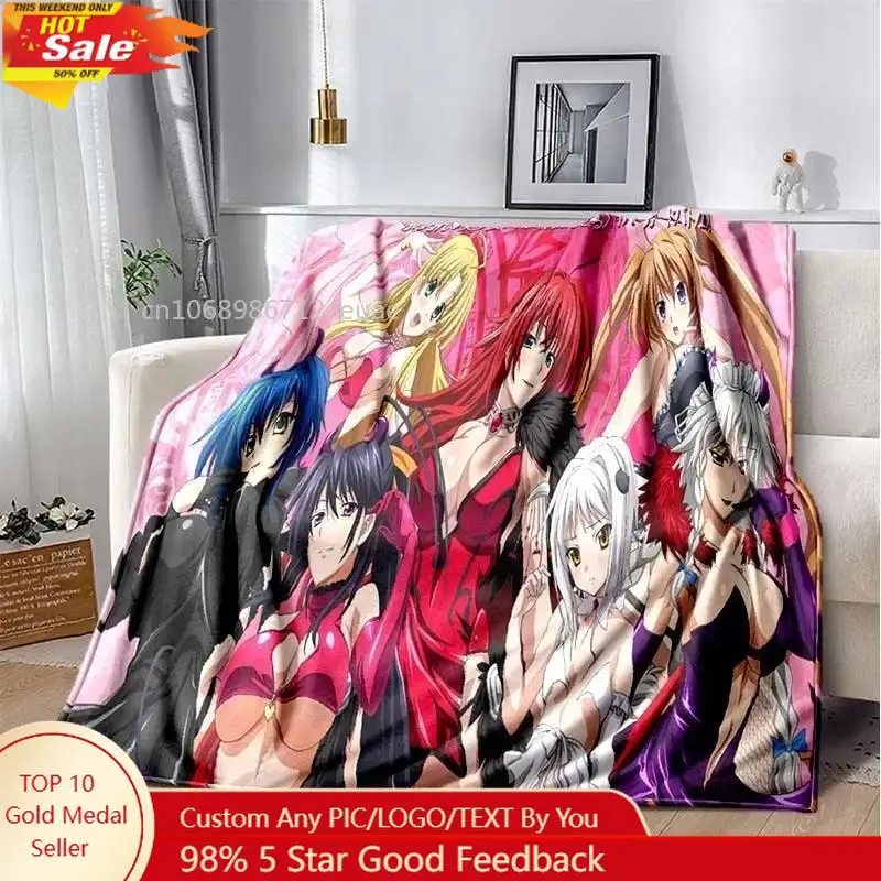 

Cartoon Sexy Girl High School DxD Anime 3D Blanket Cover Flannel Blankets for Beds Sofas Warm Bed Sheet Soft Blanket