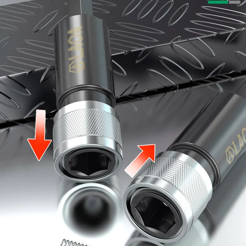 LAOA مفك بت محول الحفر الكهربائية موصل قضيب الإفراج السريع موصل قضيب بت تمديد قضيب #5