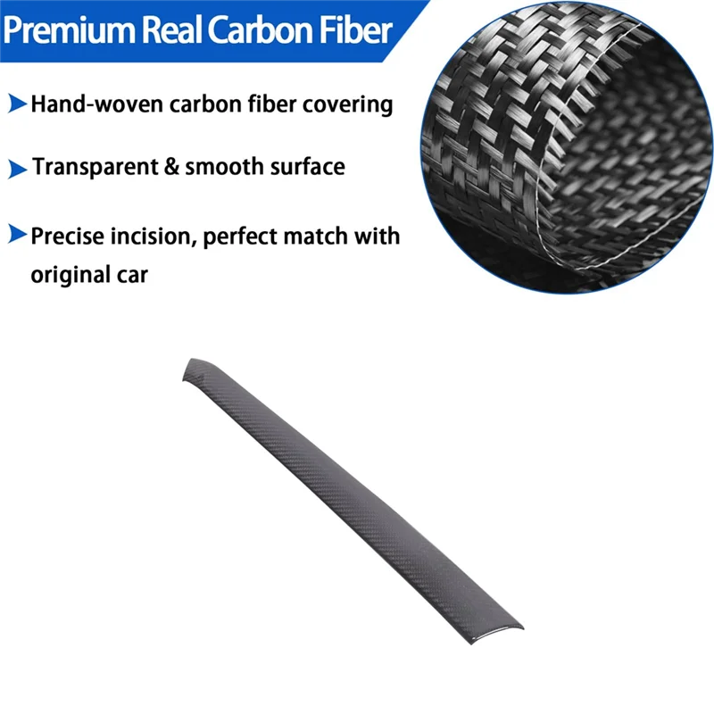 

A65P-Real Carbon Fiber Center Console Passenger Side Panel Trim Strip Cover For Corvette C8 2020-2024 Accessories