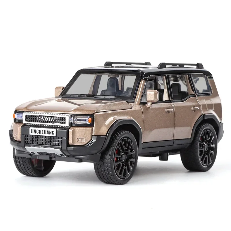 1:32 Toyota Prado SUV High Simulation Diecast Metal Alloy Model car Sound Light Pull Back Collection Kids Toy Gift A952