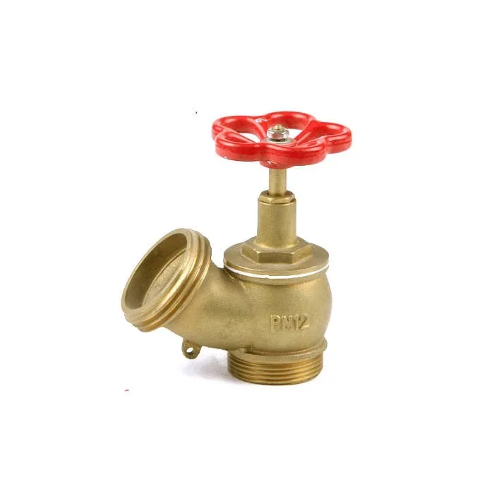 TOP Quality Brass BSP oblique type brass angle fire landing valves Machino manufacturer Fire Hydrant