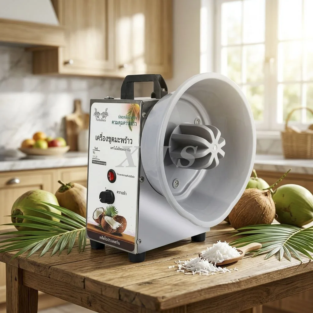 Shredding Machine Speed Adjustable Electric Coconut Grater Scraper for Kitchen Bakery Make Fresh Coconut Toppings for Bread