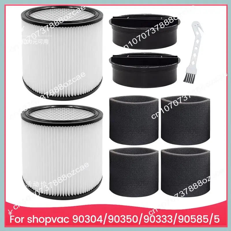 مرشحات بديلة A26P 90304، 90585 غلاف إسفنجي لـ Shopvac 90304، 90350، 90333 5 جالون حتى أجزاء المكنسة الكهربائية الرطبة والجافة