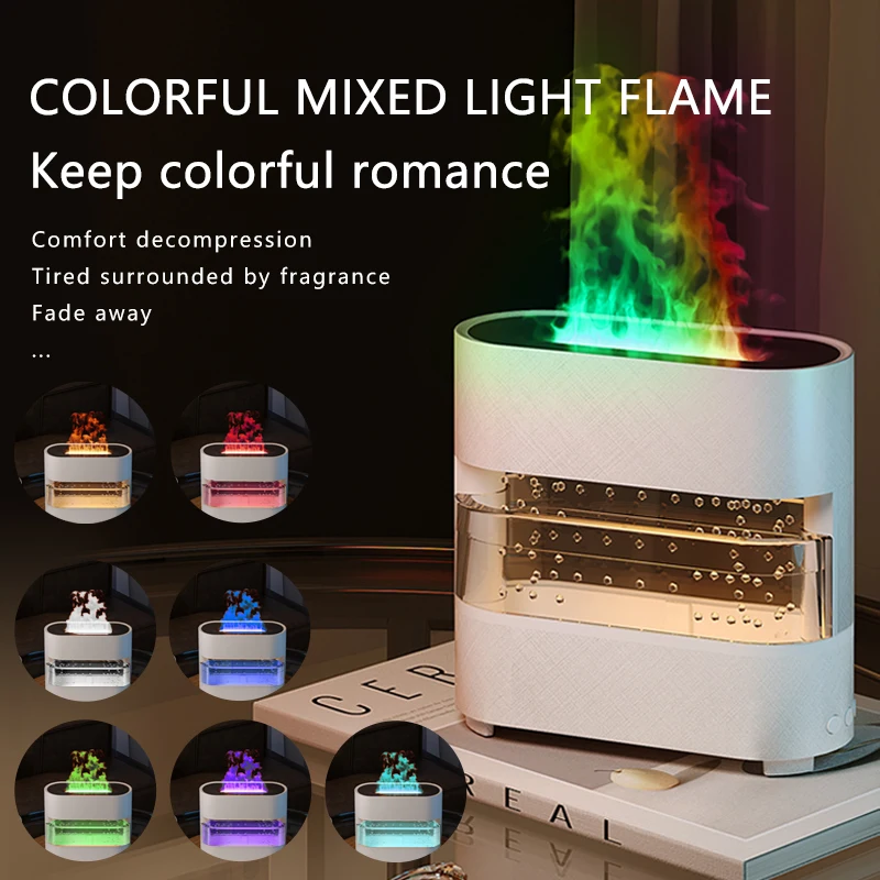 

2024 New Products Rain Cloud Fire Humidifier Water Drip Novedades 2024 Rain Water Diffuser Fire Flame Humidifier Aroma Diffuser