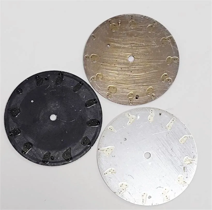 37mm Dial Silver Black Blue Silver No Night Light Dial Suitable For ETA 6497 mar-g 3600 Series Movement Watch Accessories