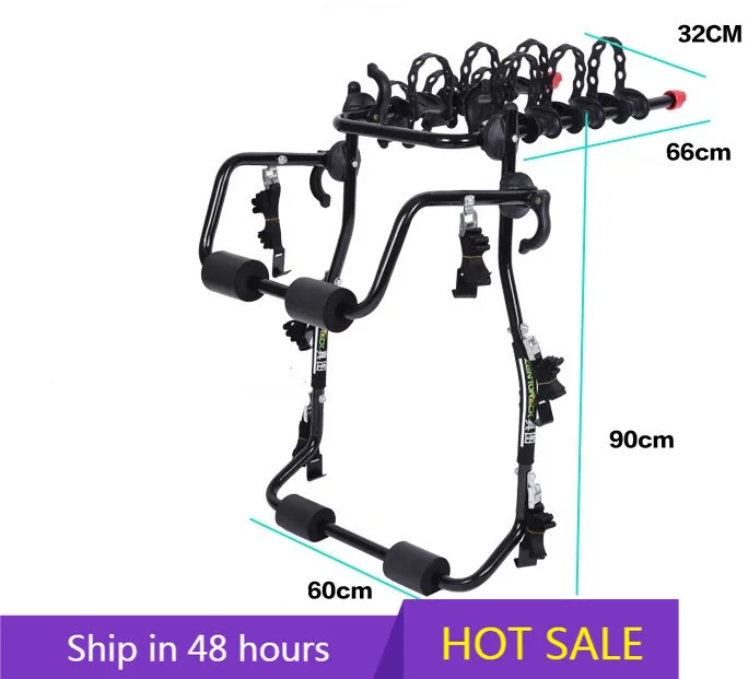 

POWER LEAP Customized Bike Rack Outdoor Travel Steel Bicycle Car Rack Hitch Bicycle Carrier Trunk Mount Bicycle Rack