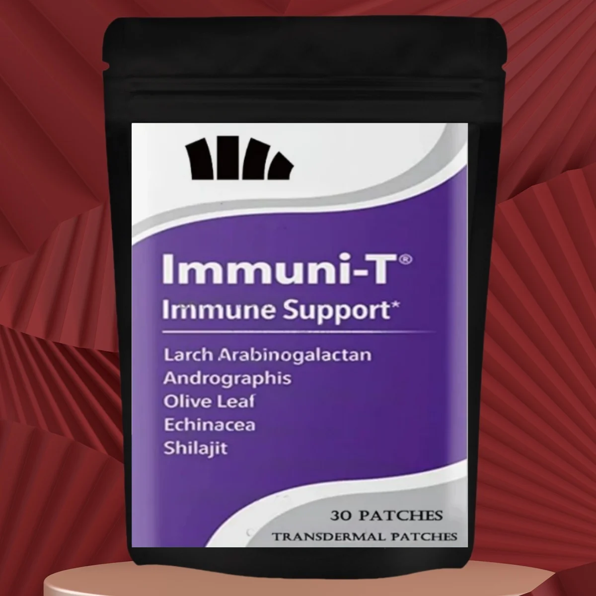30 Patches Immune System Booster Transdermal Patches with Elderberry, Echinacea, Andrographis, Arabinogalactans Immunity Boost